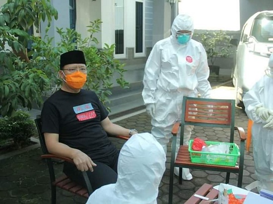Rapid Test Negatif, Gubernur Rohidin Masih Lakukan Protokol Pencegahan Covid-19