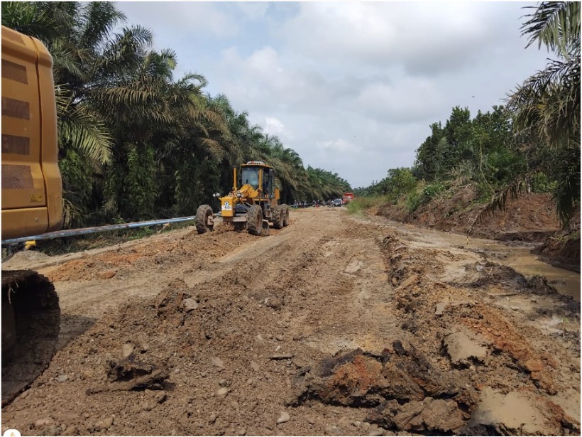 Sambungkan Akses Masyarakat, PHR Gerak Cepat Perbaiki Jalan di Kota Batak Kampar