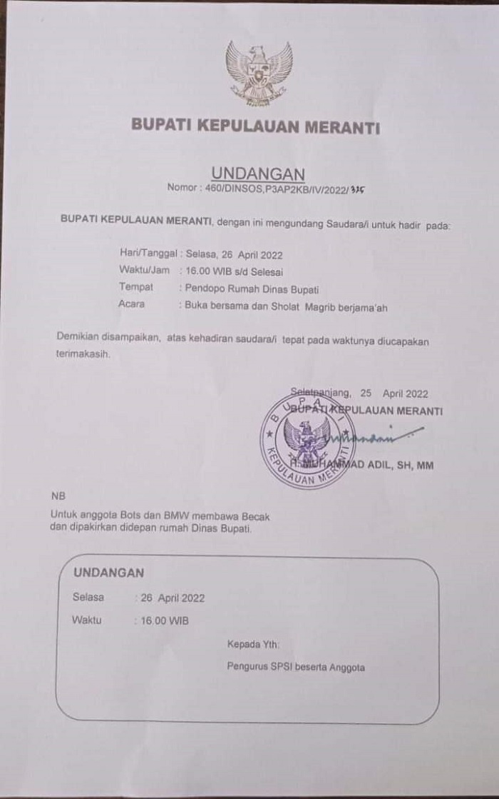 Bupati Kepulauan Meranti Bahas Kerjasama Pengelolaan Gambut dengan UGM Yogyakarta