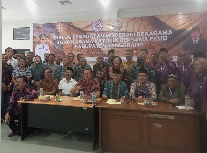 Tokoh Agama Katolik Bersama FKUB Kabupaten Tangerang Gelar Dialog Penguatan Moderasi Beragama 