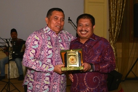 Disambut Bupati Amril, Danrem Kunker di Bengkalis