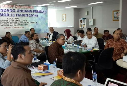 Bupati Irwan Bahas UU Pemda di Kemendagri