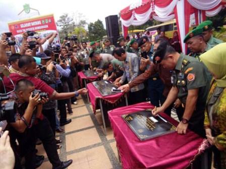  Irjen TNI Buka Pencanangan TNI KB-Kes Tingkat Nasional di Kabupaten Rohul