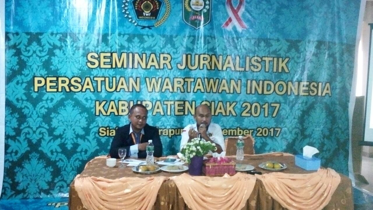 Konferkab PWI Siak, Diawali Seminar Jurnalistik dan Penyuluhan HIV AIDS