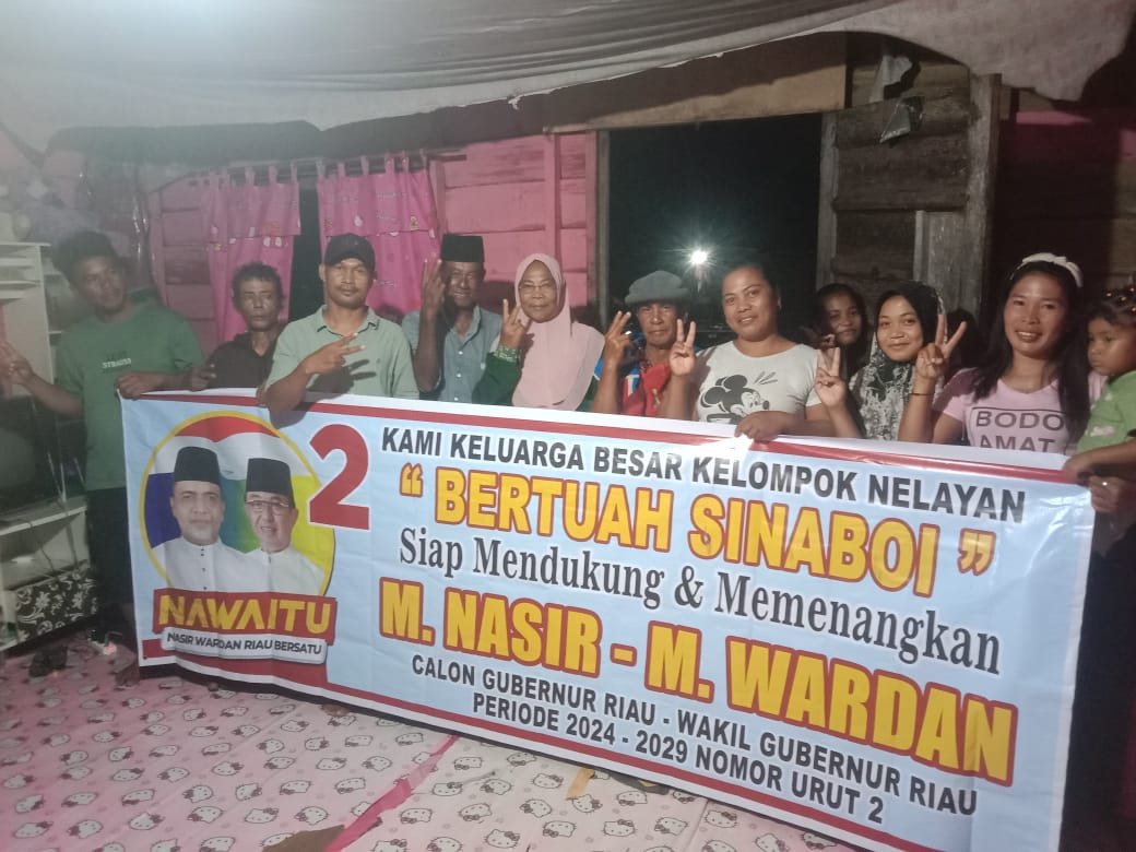 Kelompok Nelayan 'Bertuah Sinaboi' Siap Menangkan Paslon NAWAITU di Pilgubri
