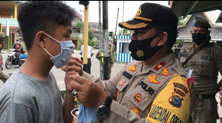 Tidak Gunakan Masker, Tim Gabungan Beri Sanksi Sosial