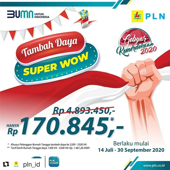 PLN Beri Diskon Tambah Daya 
