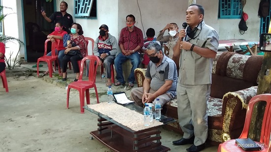 Pada Reses di Harapan Jaya, Ruslan Tarigan Himbau Warga Jadi Pahlawan Keluarga Cegah Covid-19