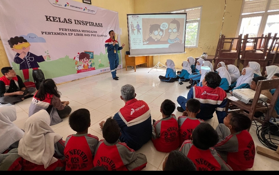 Sambut HUT ke-5 PHR, PEP Lirik Field - PHE Kampar Gelar Pertamina Mengajar di Sekolah Pelosok