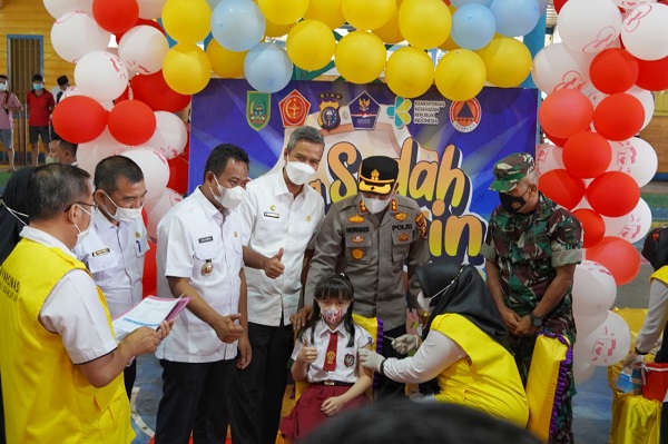 Sulaiman Launching Vaksinasi Untuk Anak Usia 6 Hingga 11 Tahun