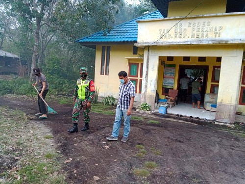 Kompak, Personel Gabungan Goro di Poskesdes Tanjung Peranap