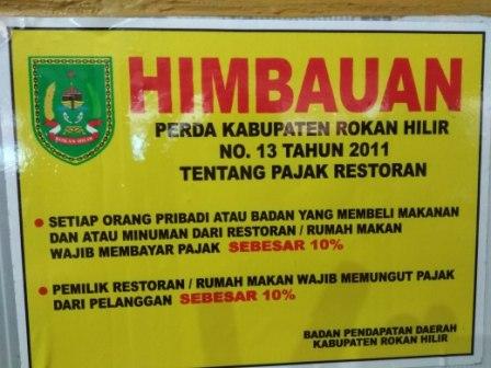 Pemilik Restoran Dan Warkop Wajib Memungut Pajak 10 Persen Dari Pelanggan