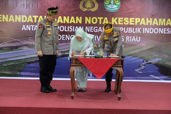POLRI dan UNRI Teken MoU Peningkatan SDM