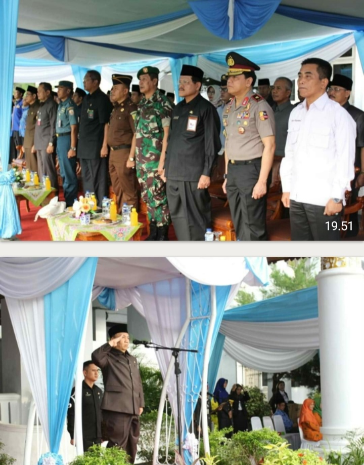 Sekdaprov Pimpinan Upacara Peringatan HANI Dan Harganas 2019