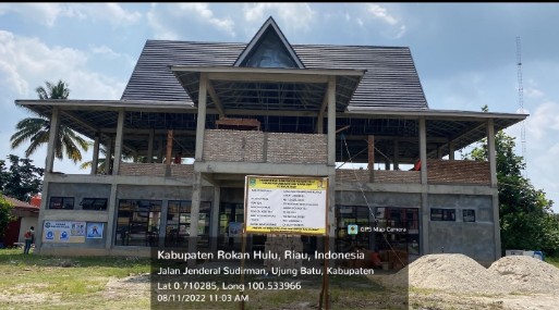 Pembangunan Kantor Camat Ujung Batu Ditargetkan Rampung Akhir Tahun 2022  