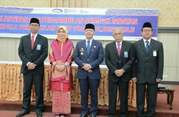 Gubernur Lantik Kepala BPKP Provinsi Bengkulu