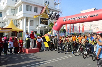  Sempena HUT Rohil ke 17, Ratusan Peserta Ramaikan Kegiatan Fun Bike