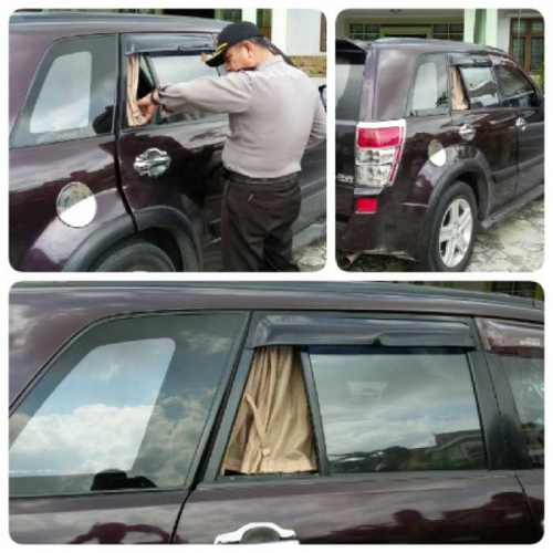 Alamak, Lingkungan Kantorpun Tidak Aman Lagi Mobil PNS Diskes Pelalawan Jadi Sasaran Pecah Kaca