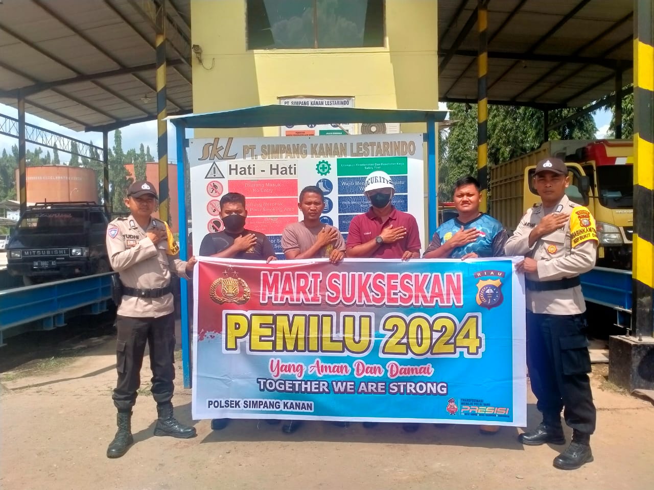 OPS Mantap Brata 2023/2024, Polsek Simpang Kanan Adakan Cooling System Pemilu Damai