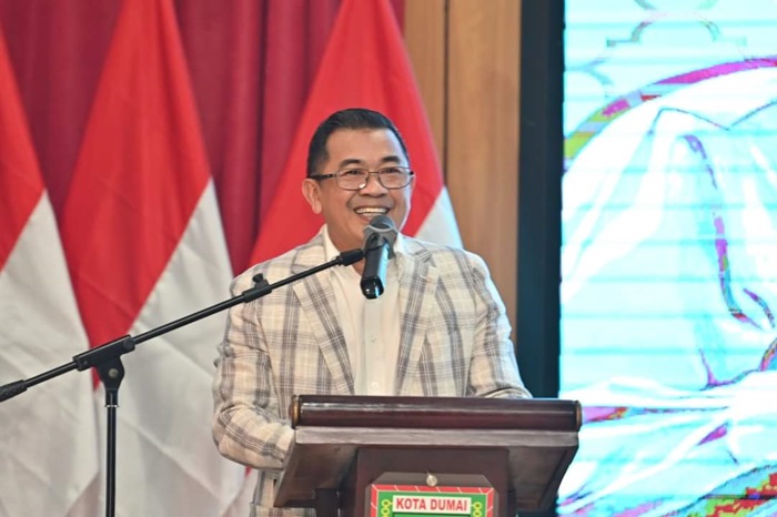 PWI Riau Gelar Jalan Sehat Bertemakan Pemilu Damai
