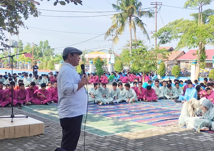 Ratusan Murid SMA 5 Antusias Ikuti Sosialisasi Kewartawanan PWI Riau