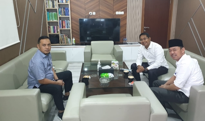 Laporkan Kondisi Rohil, Bupati Afrizal Sintong Temui Anggota DPR RI Willy Aditya.