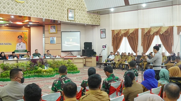 Rakor Forkopimda Rohil, Sepakat Atasi Banjir dan Pengamanan Natal dan Tahun Baru 2023