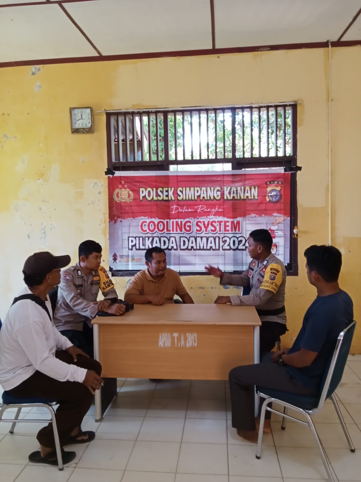 Bhabinkamtibmas Bukit Damar Dan Bagan Nibung Cooling System Masyarakat