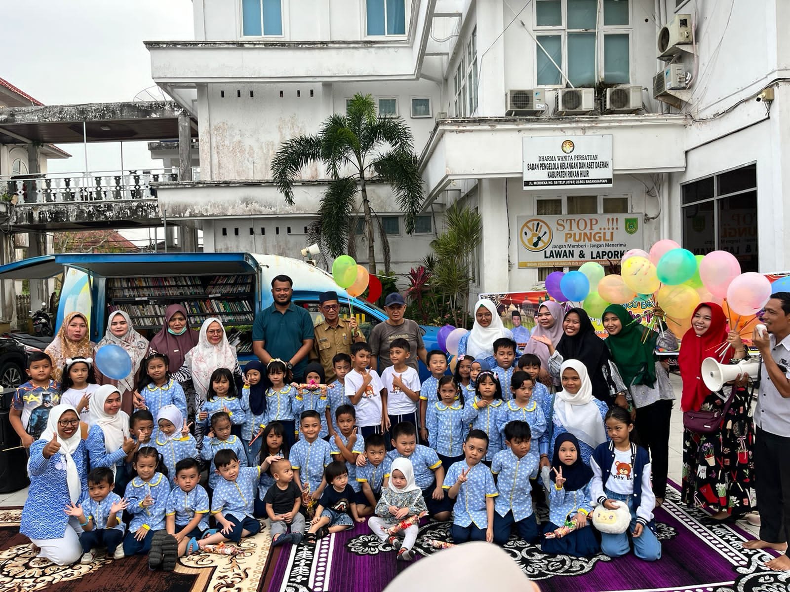 Tingkatkan Minat Baca Masyarakat, Dispersib Rohil Gelar Pustaka Keliling