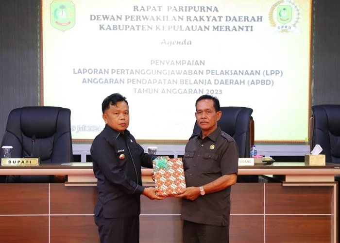 DPRD Meranti Gelar Rapat Paripurna LPJ Kepala Daerah APBD 2023