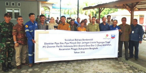 Chevron Sosialisasikan Bahaya Tinggal di Sekitar Power Line, Pipa Minyak dan Gas