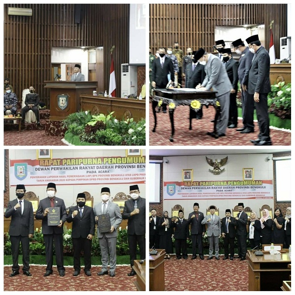 Pemprov Bengkulu Kembali Raih Opini WTP