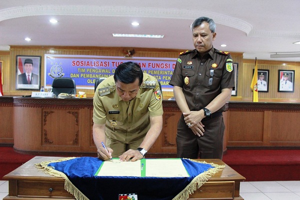 Pemko dan Kejari MoU Pengawalan Penggunaan APBD