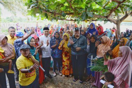 Terkesan Program Rumah Layak Huni, Warga Kuala Cenaku Siap Coblos Nomor 4