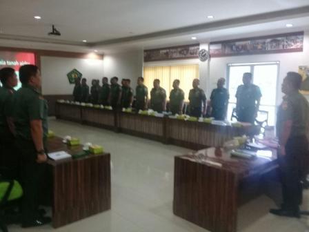  Danrem 023/KS Pimpin Rapat Evaluasi Kinerja dan Program Kerja