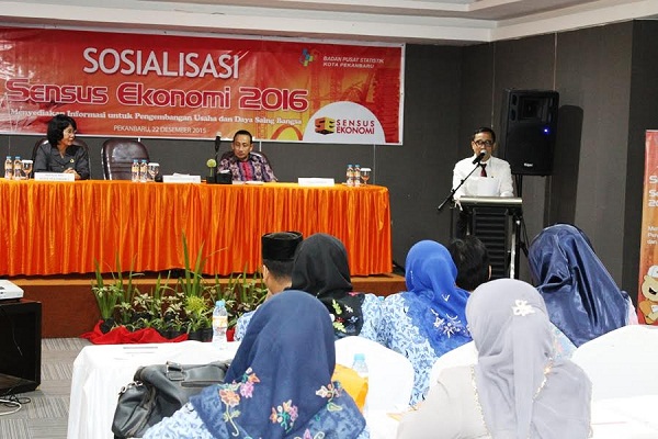 Sekdako Pekanbaru Buka Sosialisasi Sensus Ekonomi 2016
