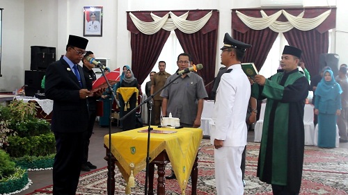 Suyatno Lantik Defenitifkan Rijalul Fikri Sebagai Camat Bangko