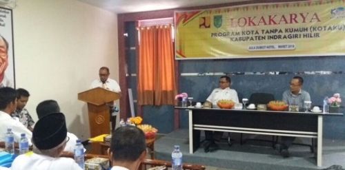 Buka Lokakarya Program Kotaku, Pemkab Inhil Targetkan 2019 Kawasan Kumuh Berkurang