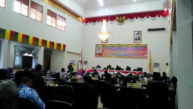 Dari Rapat Paripurna Penyampaian Hasil Reses DPRD Rohul, Infrastruktur Masih Jadi Prioritas