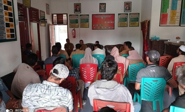 Pemdes Muara Dilam Gelar Rapat Pembentukan Tim Pokja Pendataan SDGs  