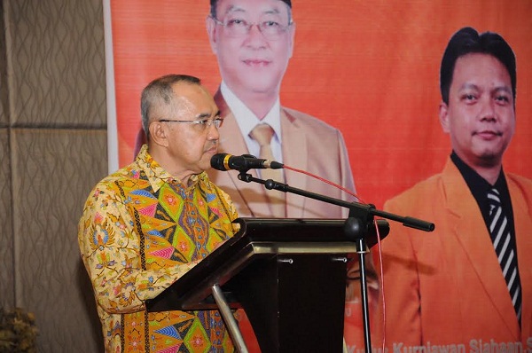 Hadiri Pelantikan Ketua DPD Hanura, Plt Gubri Ajak Parpol Bersama Membangun Riau