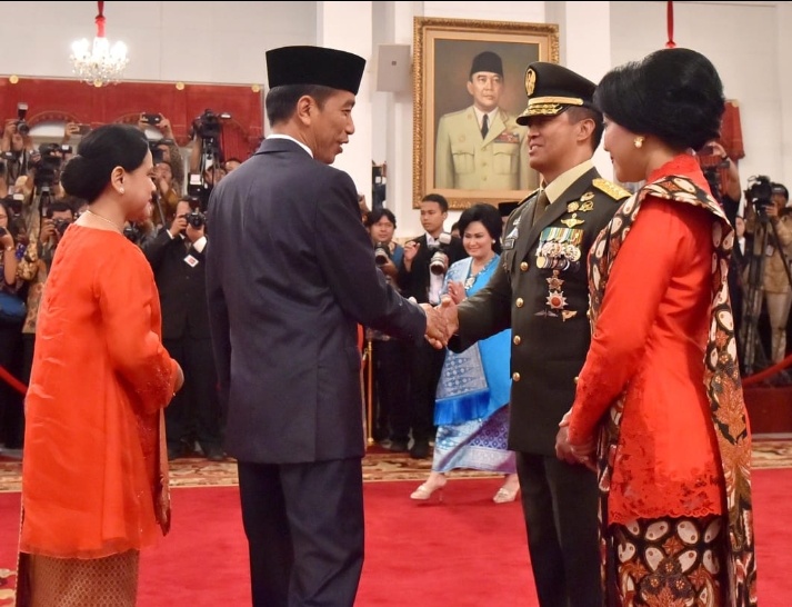 Presiden Jokowi Lantik Andika Perkasa sebagai KSAD