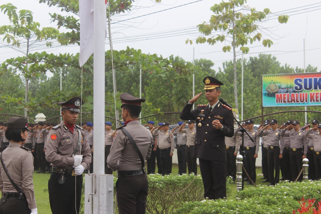 Dipimpin Kapolres, Polres Pelalawan Gelar Upacara Peringatan Hari Kesaktian Pancasila