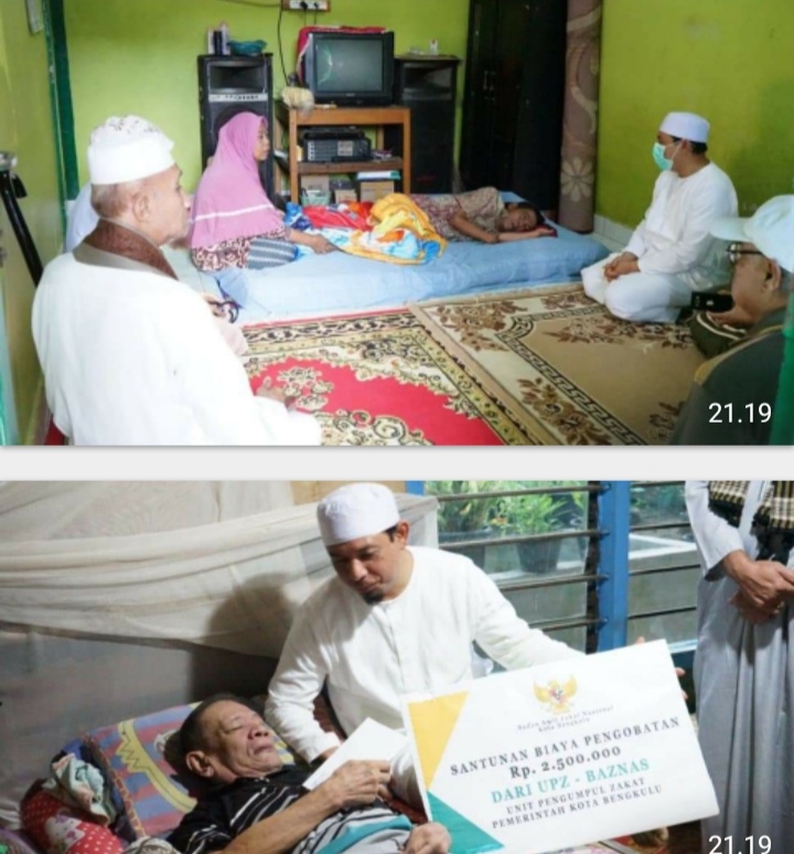 Roadshow, Wawali Kota Bengkulu Santuni 4 Warga Sakit