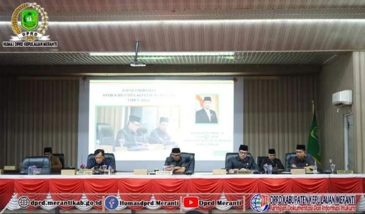 DPRD Meranti Gelar Paripurna Pemberhentian  dan Pergantian Ketua DPRD Sementara