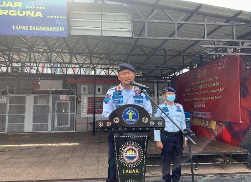 Laksanakan Perintah Sekjen Kemenkumham RI, Lapas Bagansiapiapi Gelar Apel Siaga