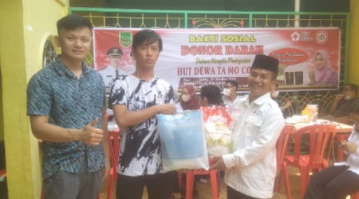 HUT IDI dan Dewa Ta Mo Co She, Kelenteng Po San Tuah Adakan Baksos Donor Darah
