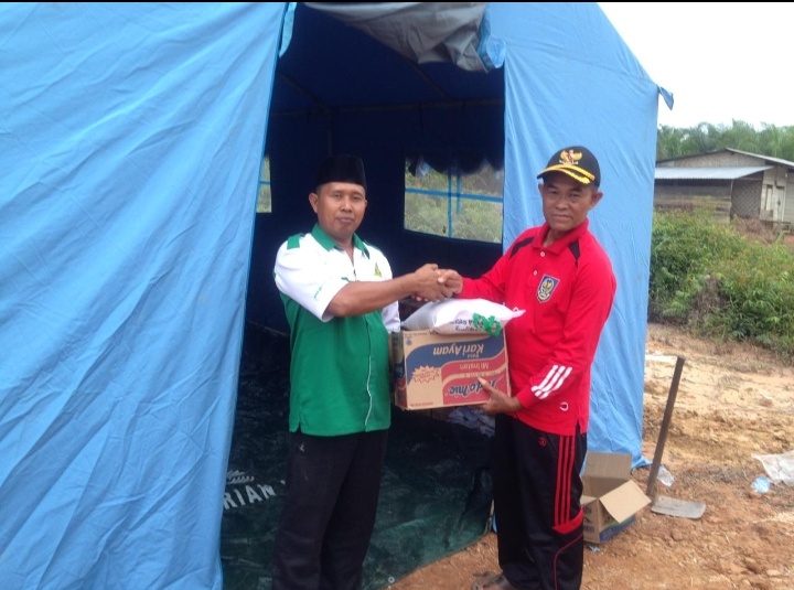 Sambut Hari sumpah pemuda 2018, GP Ansor Rohil kunjungi Korban  Banjir
