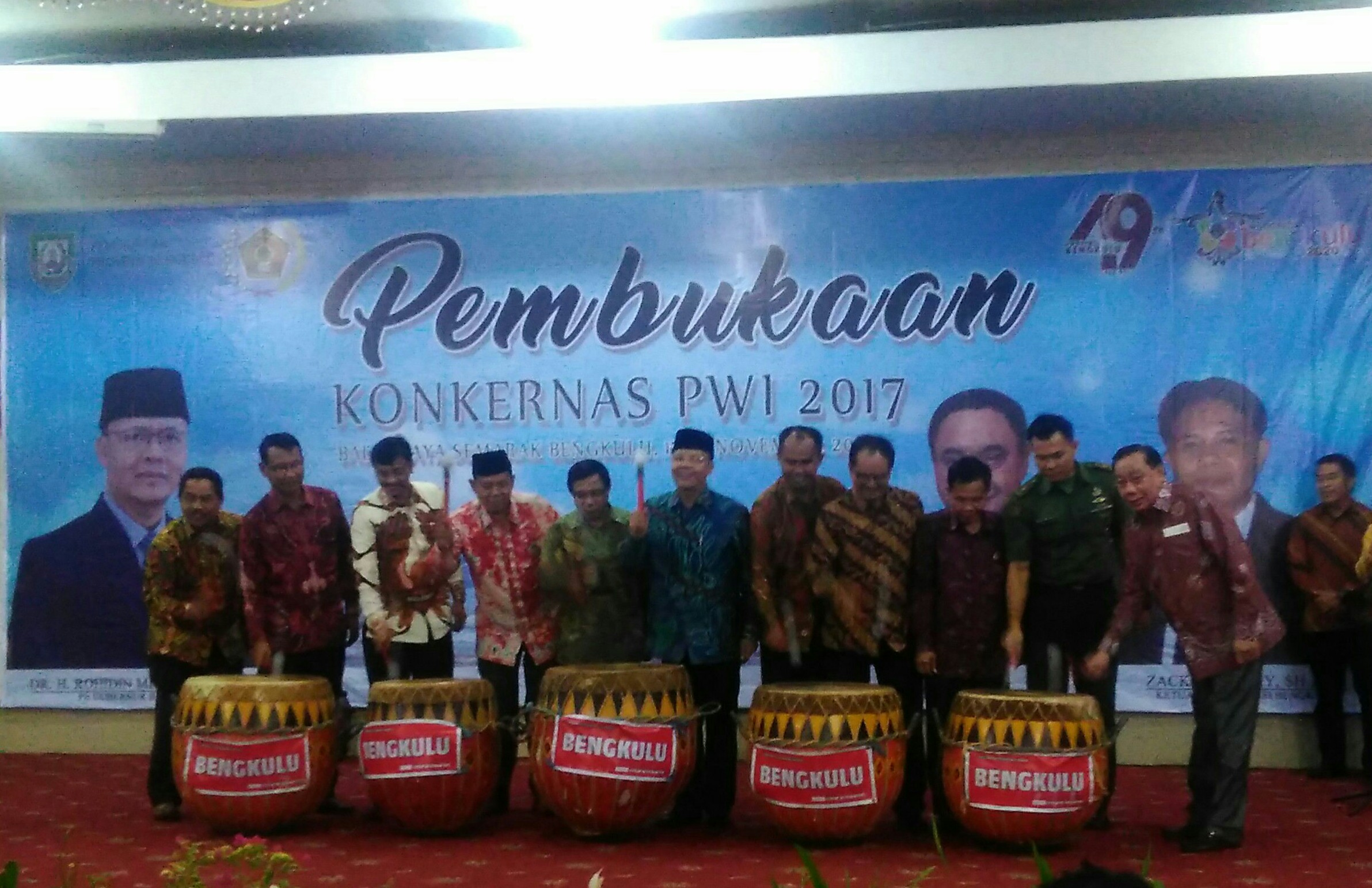 Konkernas PWI 2017 di Bengkulu di Buka Plt Gubernur Rohidin Mersyah