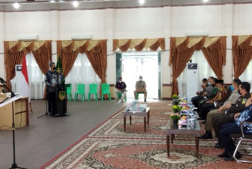 Virtual Bersama Kementrian ATR,  BPN Rohil Serahkan 300 Bidang Sertifikat Tanah